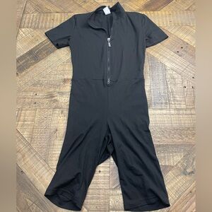 Black Short Sleeve Romper
